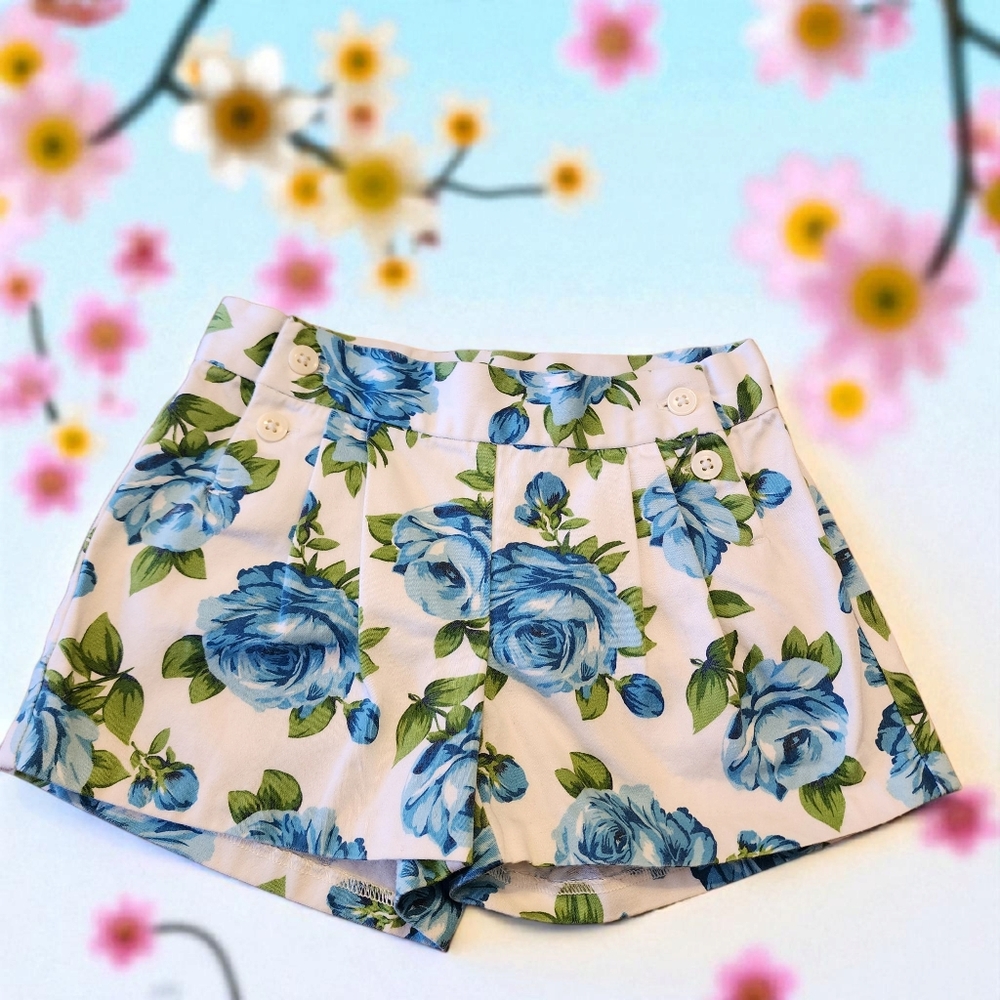 Janie and Jack Blue and White Skort Sz 3